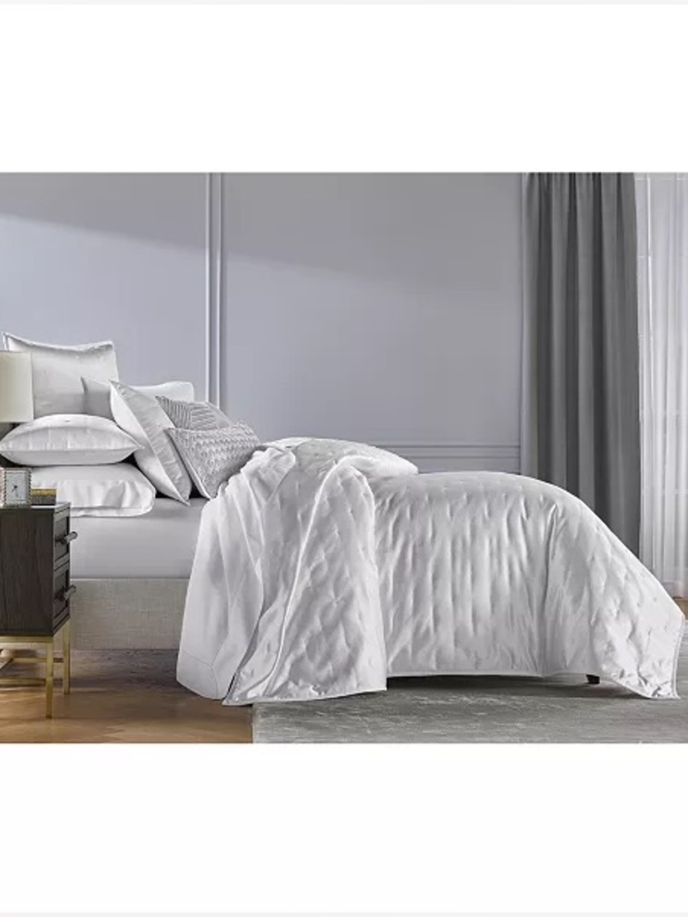 NWOT Hotel Collection Glint Quilted Coverlet 5 Pc Set